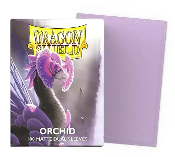 DRAGON SHIELD STANDARD DUAL MATTE SLEEVES - ORCHID (100 SLEEVES)